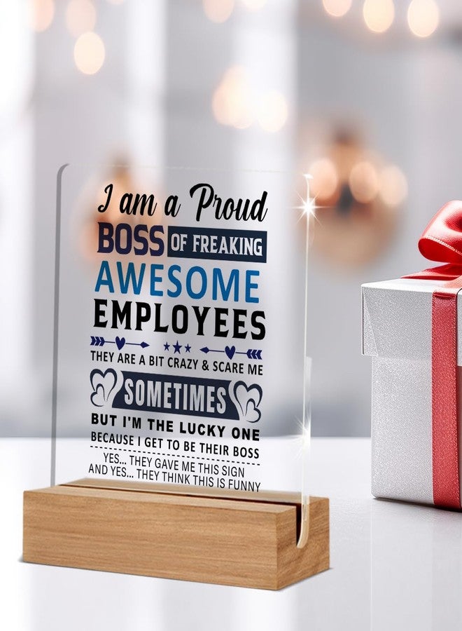 WEZADUK Funny Boss Gifts for Men Women, Boss Day Gift, Bosses Gifts from Employees, Bosses Office Decorative Signs Plaque for Desk - Image 4